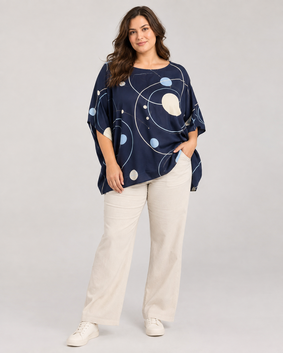 Midnight Orbit Batwing Top